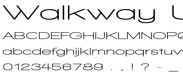 Walkway UltraExpand Bold font